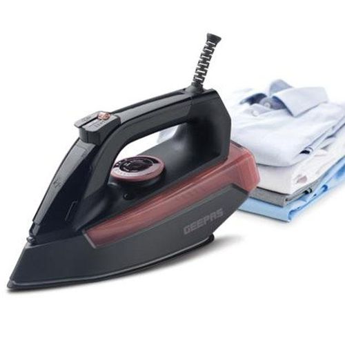 Geepas Powerful Safe Durable Ceramic Steam Iron with Temperature Control & Dry & Steam Function -Multi