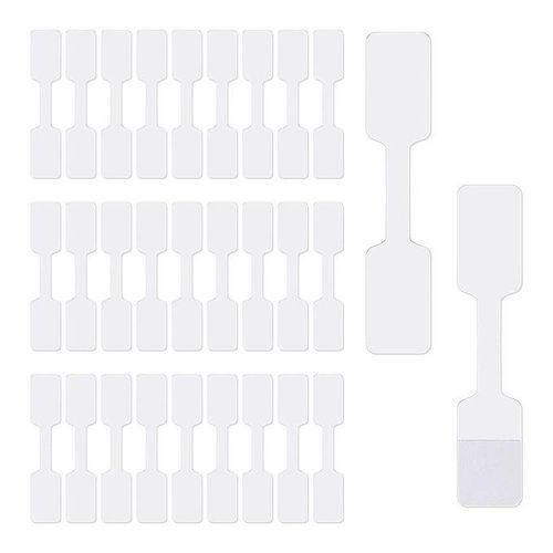 500Pcs Blank Jewelry Price Tags Stickers Jewelry Price Label for Necklace Earring Price Identify Rectangle Label
