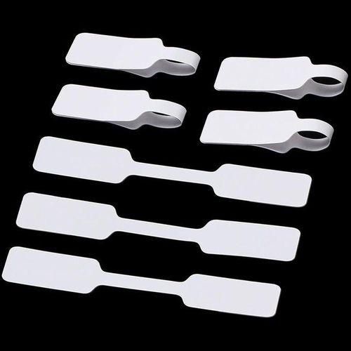 500Pcs Blank Jewelry Price Tags Stickers Jewelry Price Label for Necklace Earring Price Identify Rectangle Label