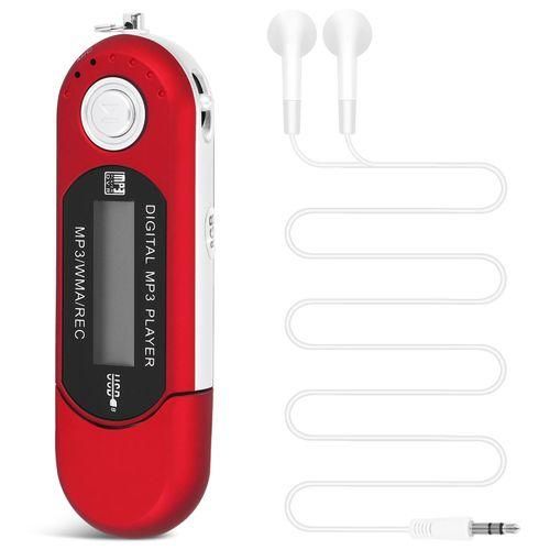 8G USB Flash Drive MP3 Player FM Walkman red