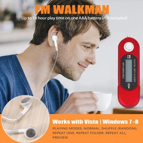8G USB Flash Drive MP3 Player FM Walkman red