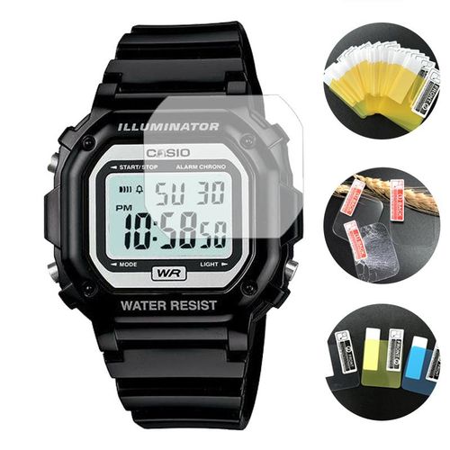 Watch  for Casio A158W F-91W DW5600/5610 AE1200WH MQ-24 Soft Clear Anti-Scratch Waterproof Full Protectors 2pcs