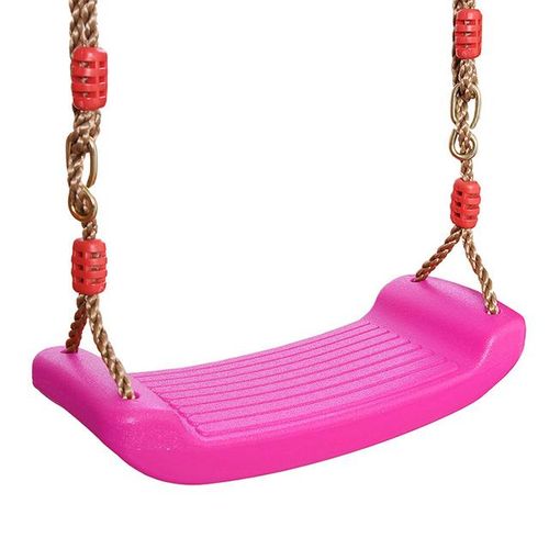 Indoor Outdoor Toys Rainbow Curved Board Swing Chair Garden Swing Kids Hanging Seat Toys with Height Adjustable Ropes