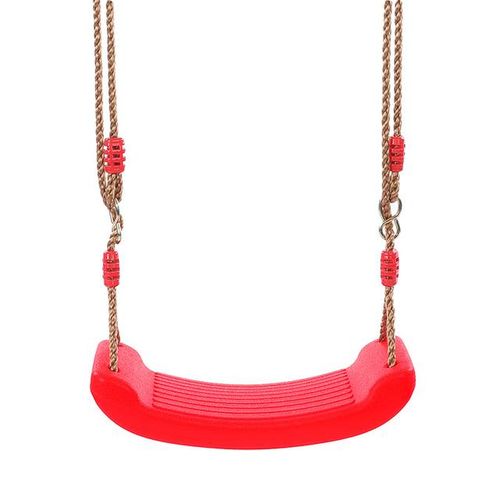 Indoor Outdoor Toys Rainbow Curved Board Swing Chair Garden Swing Kids Hanging Seat Toys with Height Adjustable Ropes