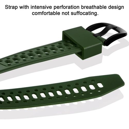 Kids LED Digital Sports Watch Waterproof-Army Green