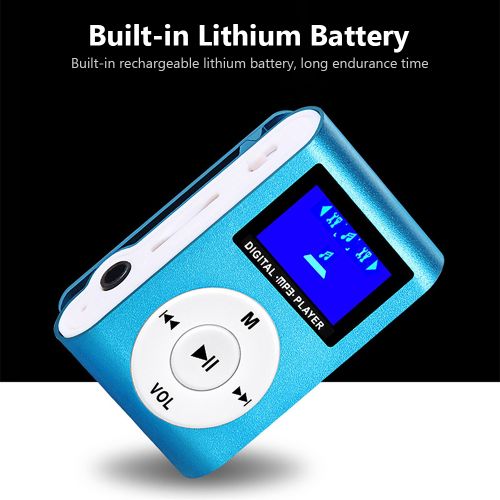 Mini Portable MP3 Music Player Metal Clip-on MP3 Player