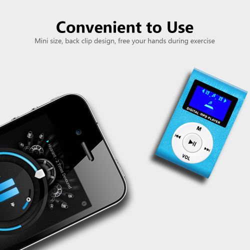 Mini Portable MP3 Music Player Metal Clip-on MP3 Player