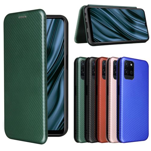 Applicable to Opporealme 8 Fashion Carbon Fiber All-Inclusive Phone Case Vivo V21 Flip Card Drop-Resistant Soft Cover