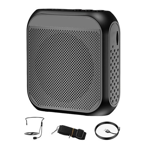 Portable Voice Amplifier Megaphone Speaker Black