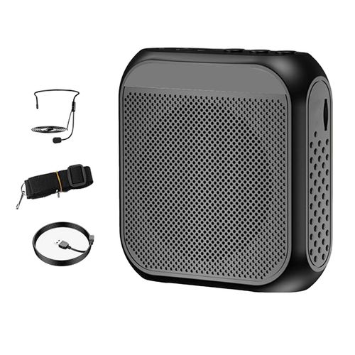 Portable Voice Amplifier Megaphone Speaker Black