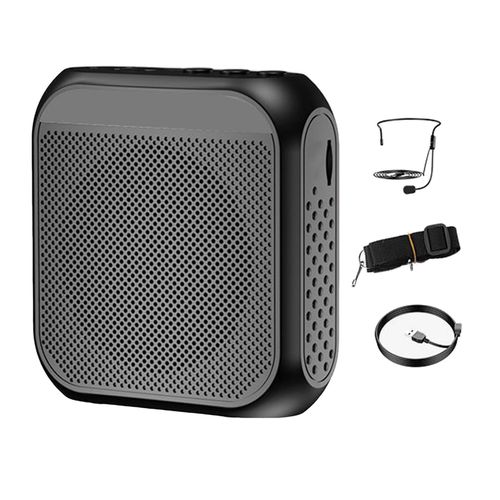 Portable Voice Amplifier Megaphone Speaker Black