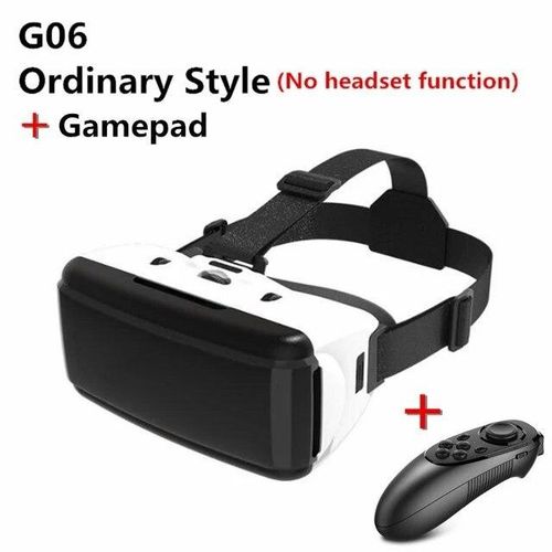 VR Virtual Reality 3D Glasses Box Stereo VR Google Cardboard Headset Helmet for IOS SmartphoneWireless Rocker