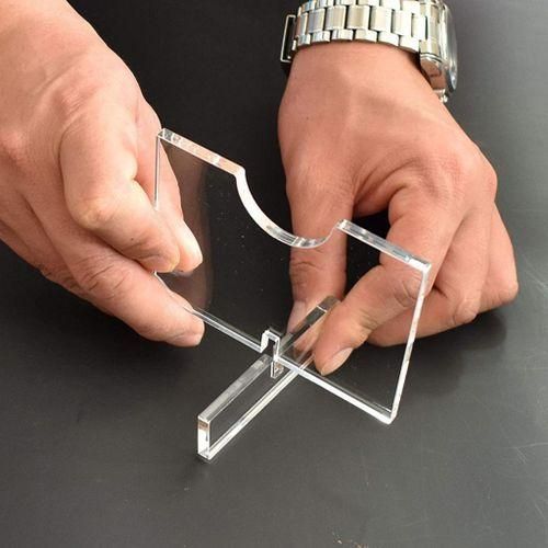 BASEBALL  RACK DESK TOP HOLDER FLAT CLEAR DISPLAY STAND