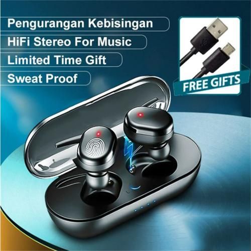 Wireless Touch Sports Earbuds Microphone Music Headphones
