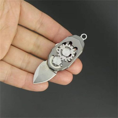 Mini Creative Folding Portable Keychain Bottle Opener Camping Outdoor Multi-function Tool Self-defense