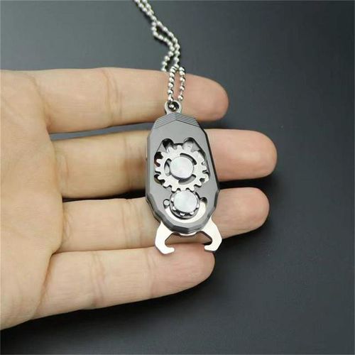 Mini Creative Folding Portable Keychain Bottle Opener Camping Outdoor Multi-function Tool Self-defense