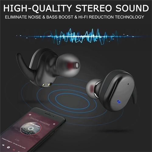 Wireless Touch Sports Earbuds Microphone Music Headphones
