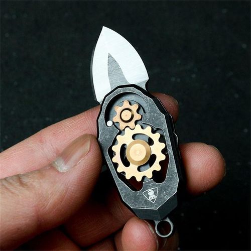Mini Creative Folding Portable Keychain Bottle Opener Camping Outdoor Multi-function Tool Self-defense
