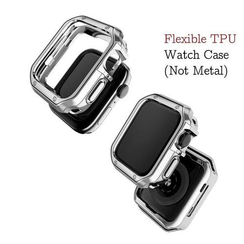 Metal Straptpu Case For Watch 8 7 41 45mm 40 44mm Cover Correa Bracelet For Iwatch 8 7 6 Se 5 4 3 2 Ultra 42mm 38mm Band
