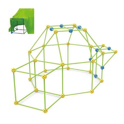 Children's Luminous Castle House Tent Toy DIY Patchwork Beads Fort Building Kit Luminous Upgrade Factory shop