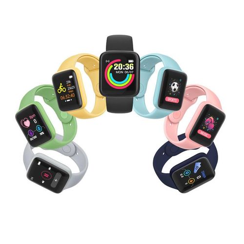 Y68 smart bracelet D20 Macaron new heart rate blood pressure multi-function Bluetooth watch