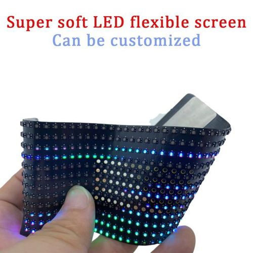 Fullcolor Flexible Led Screen Display 12x36 Pixel 2121 Rgb Matrix Panel App Bluetooth Control Hat Glasses Diy Electronic Prop
