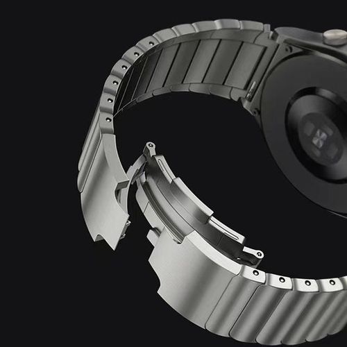 Titanium Gray Watch Band 22mm For Huawei Watch 3/gt 2 Pro 46mm Stainless Steel Chain Type Watchband Wrist Strap Bracelet