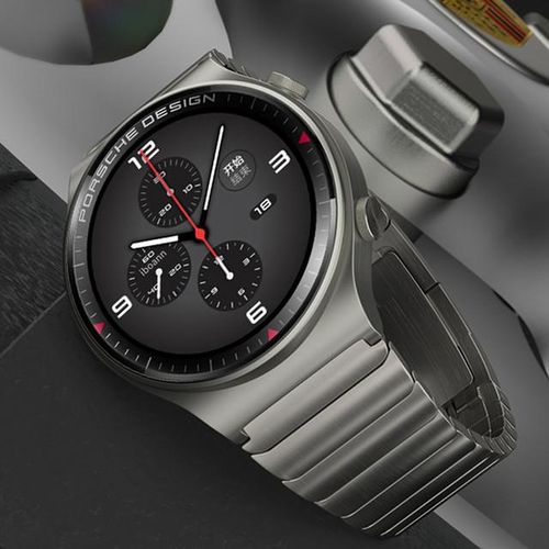 Titanium Gray Watch Band 22mm For Huawei Watch 3/gt 2 Pro 46mm Stainless Steel Chain Type Watchband Wrist Strap Bracelet