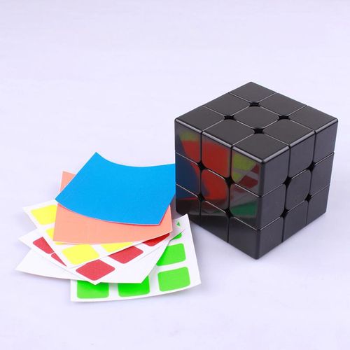 Pure Black Magnetic Magic Cube Embryo Professional Speed cubes Twist Game-Specific Monochrome Same Color Matching puzzlefor toys