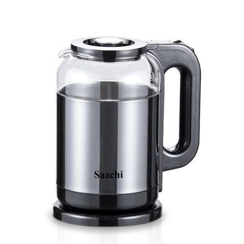 Saachi Fast Boiling Electric Kettle With A Borosilicate Glass Body-Multicolour