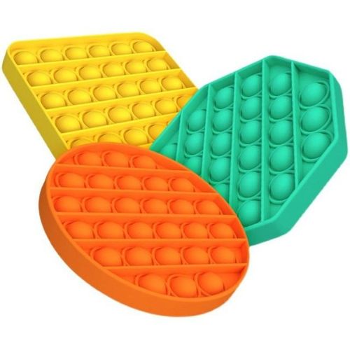 New Pop Sensory Toys Rainbow Fidget Toys Children Push Its Kawaii Autism Needs Squishy Stress Reliever Toys
