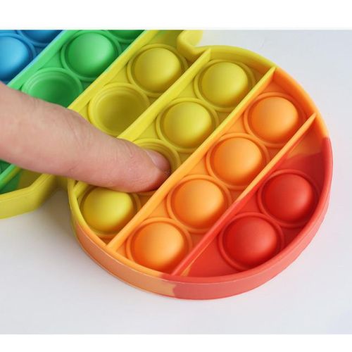 New Pop Sensory Toys Rainbow Fidget Toys Children Push Its Kawaii Autism Needs Squishy Stress Reliever Toys