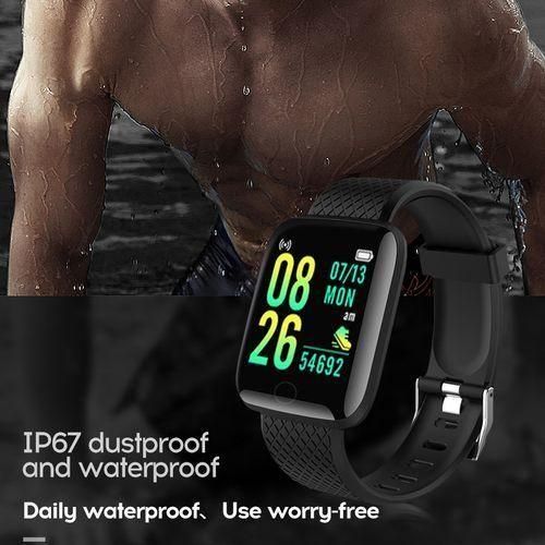 Ladies Black Smart Watch 116plus Bluetooth Health Watch