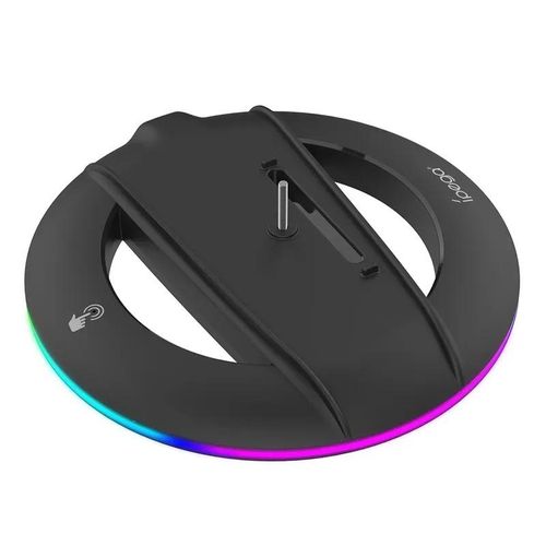 For PS5 Console Vertical Stand With RGB LED Non-Slip Game Console Display Base Stand For 5 No