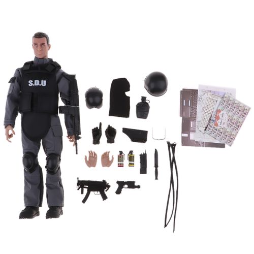 1/6 SWAT Uniform Soldier Action Figure Model    Accessories