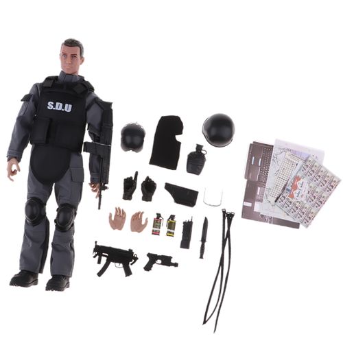 1/6 SWAT Uniform Soldier Action Figure Model    Accessories