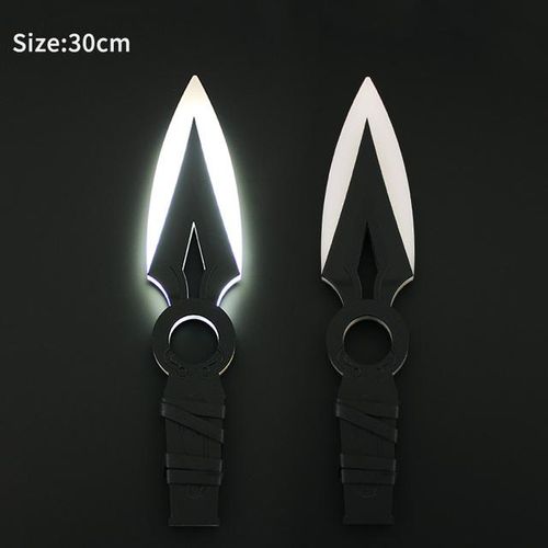 30cm Valorant JETT Kunai Lumines Charge Glow Prop Samurai Cosplay Anime Figures Collection Toy for Boy