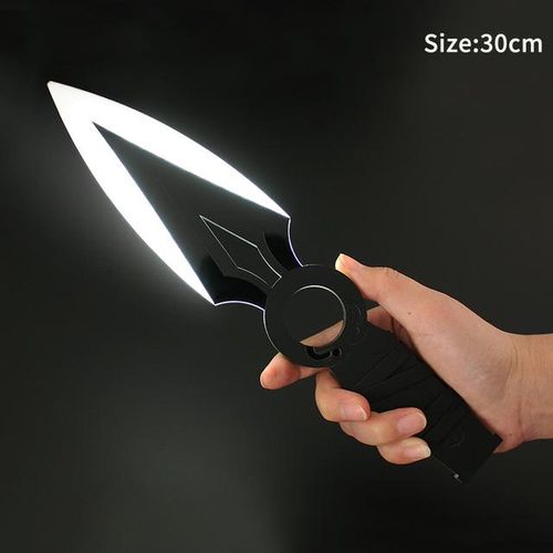 30cm Valorant JETT Kunai Lumines Charge Glow Prop Samurai Cosplay Anime Figures Collection Toy for Boy