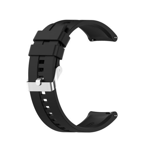 22mm Soft Silicone Comfortable Watch Strap Band Wristband For Huawei GT2 Pro/GT 2e/GT/GT2-Black