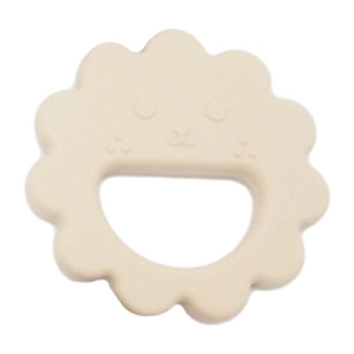 Flower Smile Teething Toys BPA Free Teething Toys For Breast Feeding Babies,Milk Tea Color NO5115