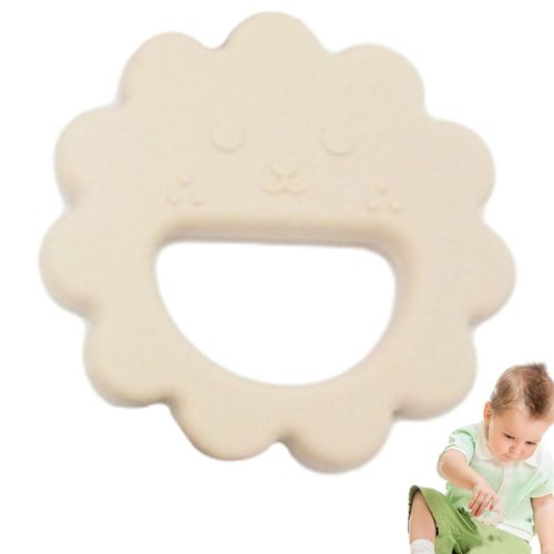Flower Smile Teething Toys BPA Free Teething Toys For Breast Feeding Babies,Milk Tea Color NO5115