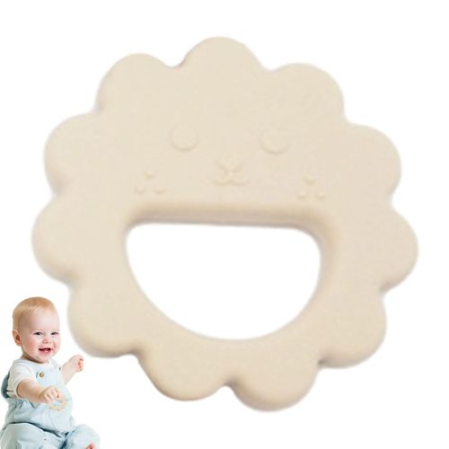 Flower Smile Teething Toys BPA Free Teething Toys For Breast Feeding Babies,Milk Tea Color NO5115