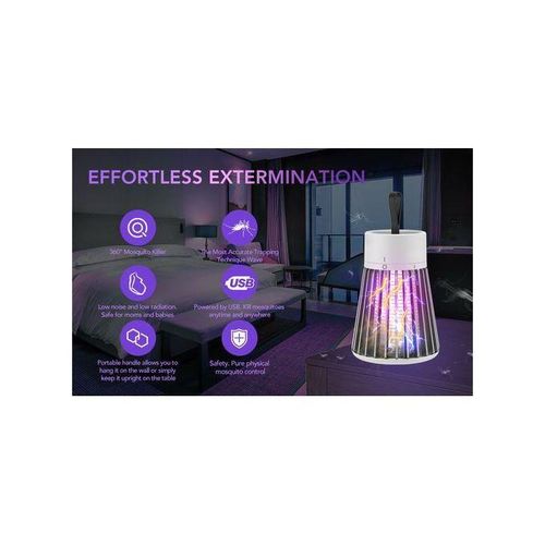 LED Mosquito Killer Trap Lamp Electric Shock For Insects Fly Screen - Multi-colours.