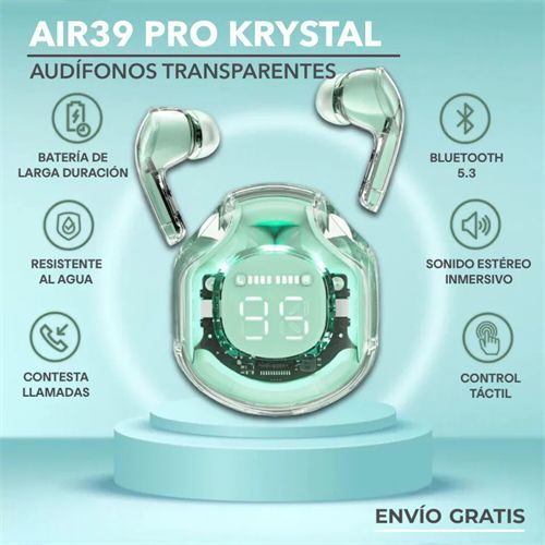 Air39 LED Display Touch Wireless Bluetooth 5.3 Earphones