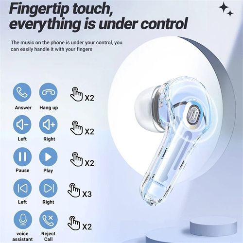 Air39 LED Display Touch Wireless Bluetooth 5.3 Earphones