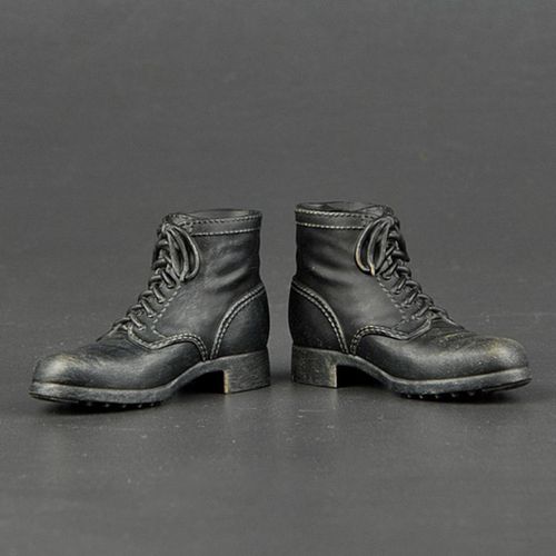 1/6 Male Soldier Lace Up  Boot For 12inch DID A 8x4cm