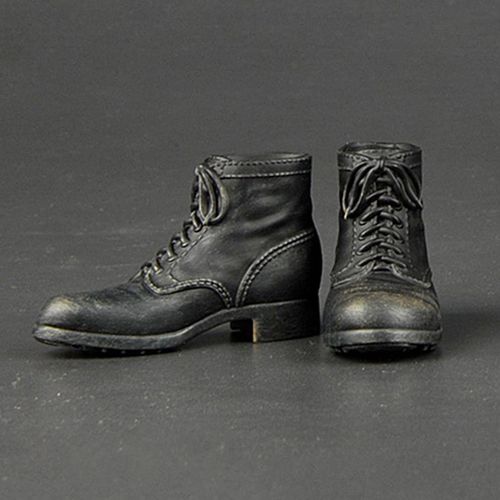 1/6 Male Soldier Lace Up  Boot For 12inch DID A 8x4cm