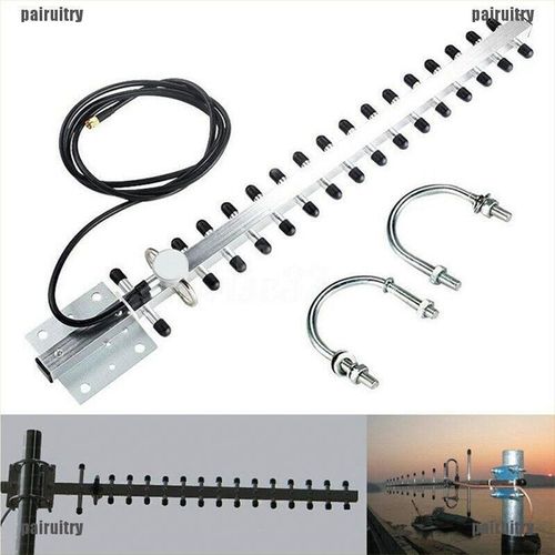 ?PAIR RP-SMA 2.4GHz 25dBi Directional Outdoor Wireless Yagi Antenna WiFi R