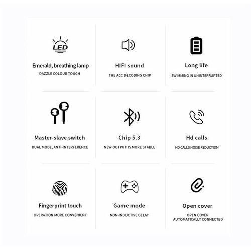 High Quality BQ40 Black Bluetooth Stereo Headphones LED Display Touch Headphones