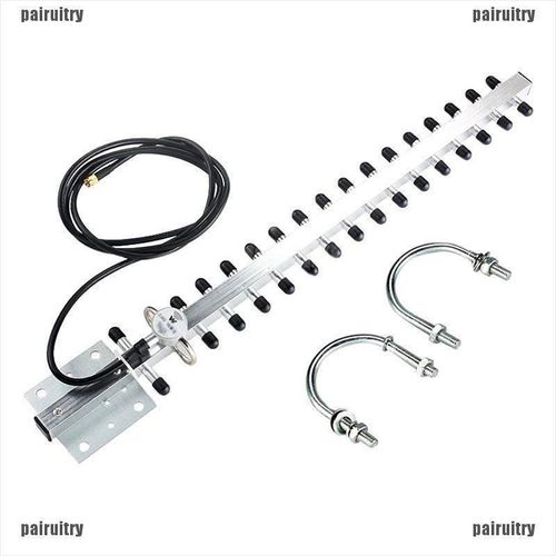 ?PAIR RP-SMA 2.4GHz 25dBi Directional Outdoor Wireless Yagi Antenna WiFi R